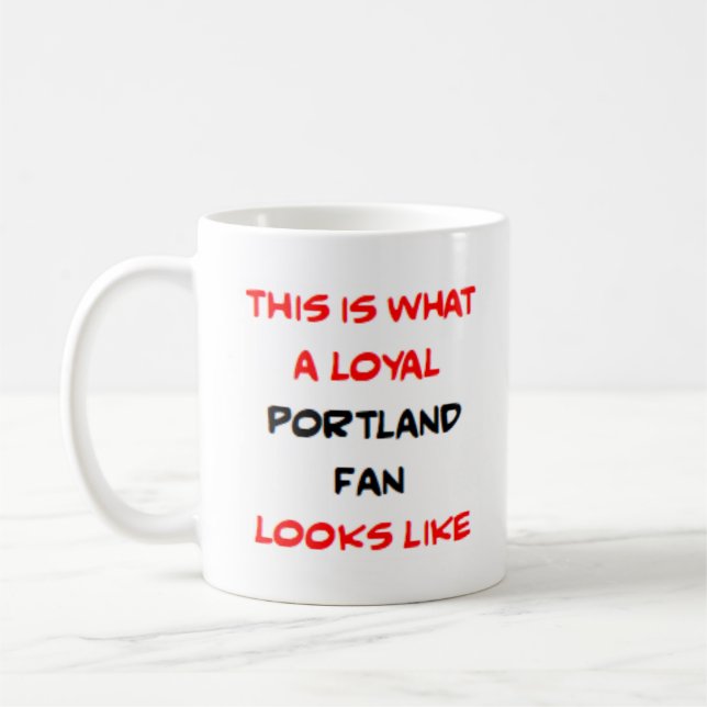 Taza De Café fan de Portland, leal (Izquierda)