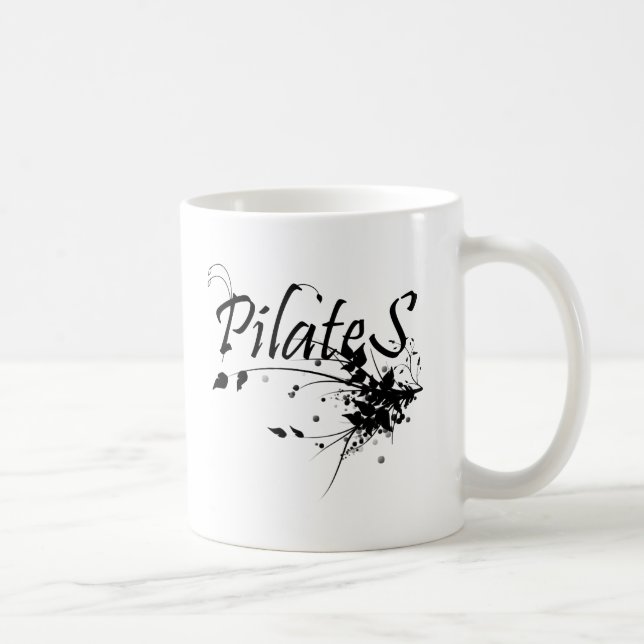 Taza De Café ¡Fan del método de Pilates! Arte de Pilates (Derecha)