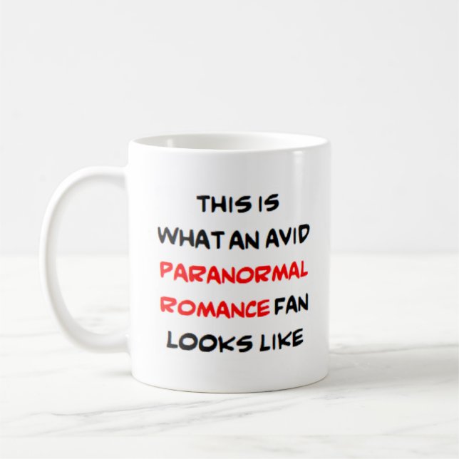Taza De Café fanática del romance paranormal, ávida (Izquierda)