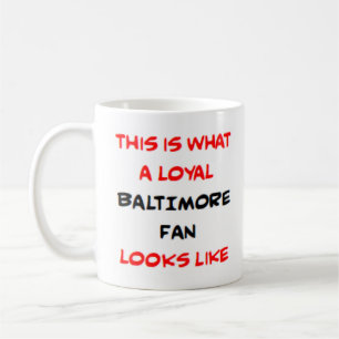 Taza De Café fanático de Baltimore, leal