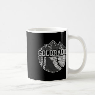 Taza De Café Fanático de Béisbol Colorado Tee Vintage Rocky Mou