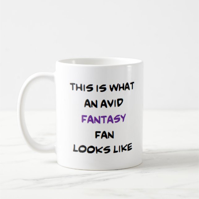 Taza De Café fanático de fantasía, ávido (Izquierda)