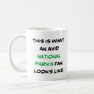 Taza De Café fanático de los parques nacionales, ávido