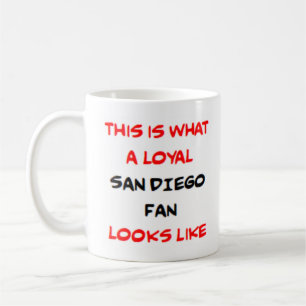 Taza De Café fanático de San Diego, leal