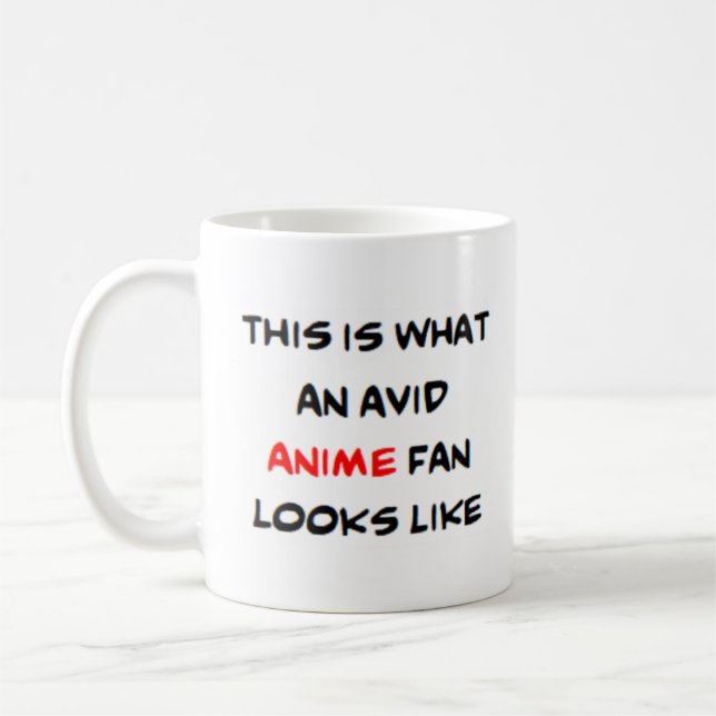Taza De Café fanático del anime, ávido (Izquierda)