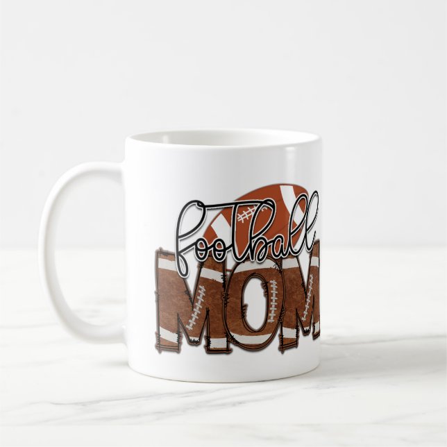Taza De Café Fanático del equipo deportivo Football Mom (Izquierda)