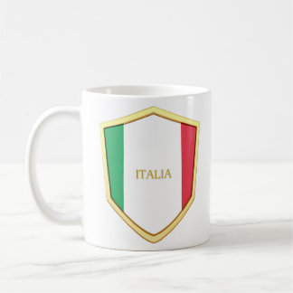 Taza De Café Fanático del Escudo de Italia