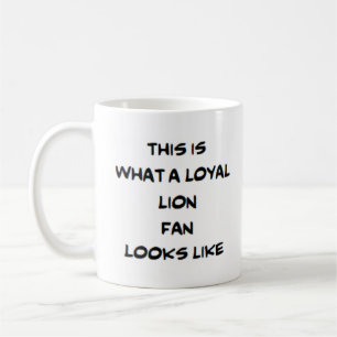Taza De Café fanático del león, leal