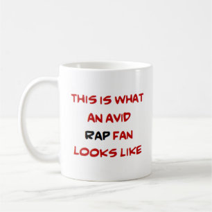 Taza De Café fanático del rap, ávido