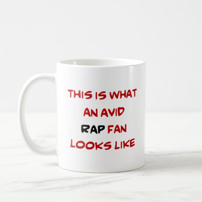 Taza De Café fanático del rap, ávido (Izquierda)