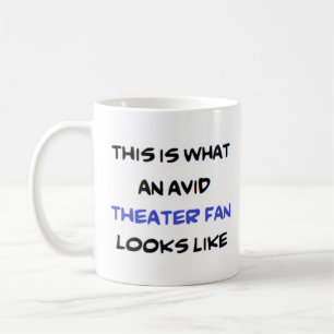 Taza De Café fanático del teatro, ávido