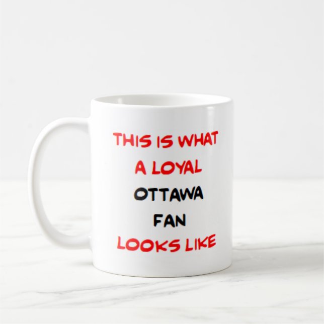 Taza De Café fanático leal de Ottawa (Izquierda)