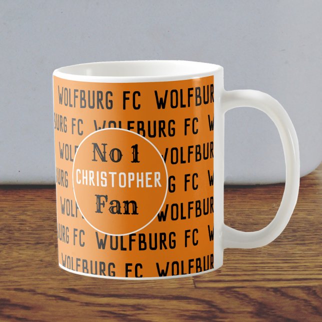 Taza De Café Fanático o hincha de fútbol, oro y negro (Subido por el creador)