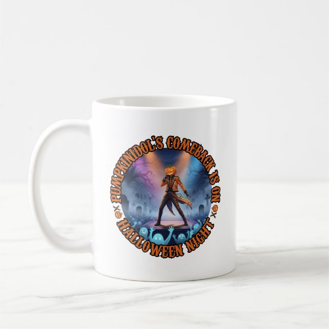 Taza De Café Fanáticos de Fantasma del Concierto de Halloween e (Izquierda)