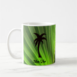 Taza De Café Fanco de palma verde con palmera