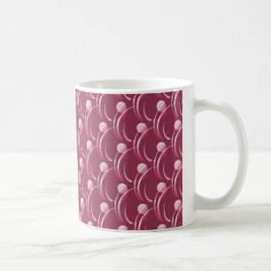 Taza De Café Fancy Swirls Mug, Magenta