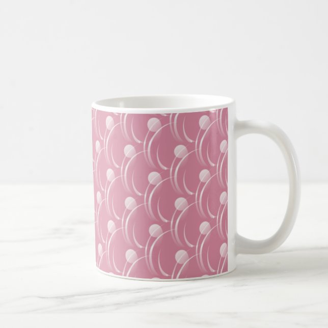 Taza De Café Fancy Swirls Mug, Soft Pink (Derecha)