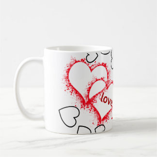 Taza De Café fango del corazón del amor