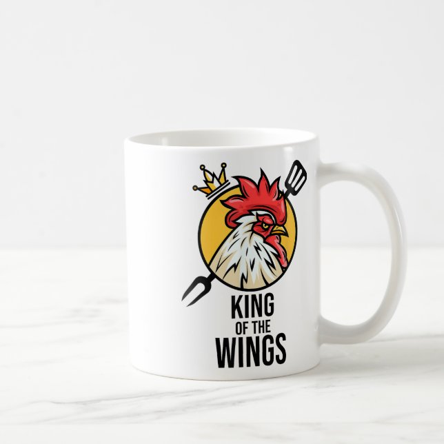 Taza De Café Fans de Bbq Drumstick regalo F de Funny Chicken Ki (Derecha)