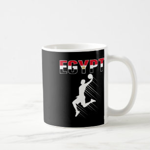 Taza De Café Fans de Bysketbyll de Egipto Jersey - Bandera egip