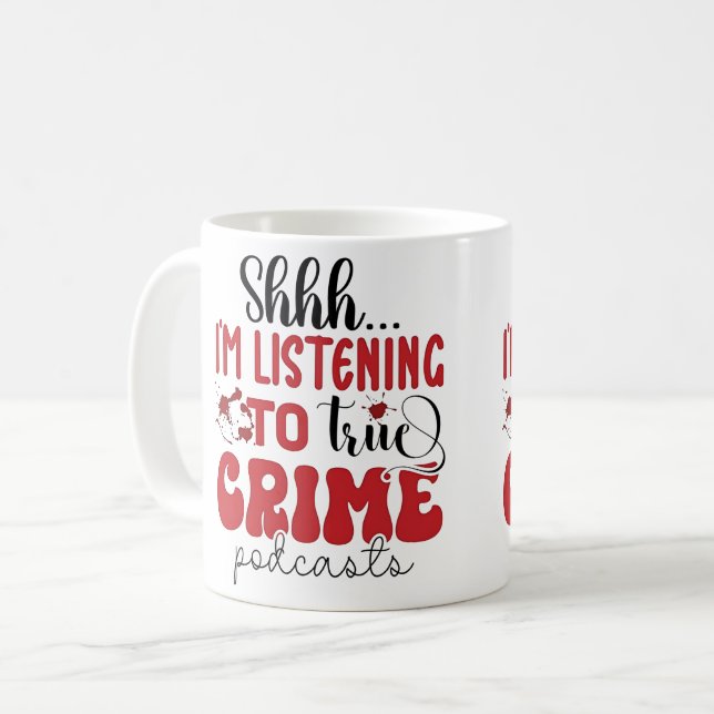 Taza De Café Fans del Crimen Real (Anverso izquierdo)