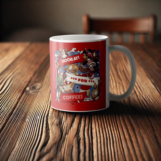 Taza De Café Fans Graciosos De Los Animales Viven Como Personal (Subido por el creador)