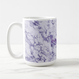 Taza De Café Fantasía abstracta púrpura