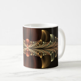Taza De Café Fantasía Construcción Brillante Resumen Arte Fract