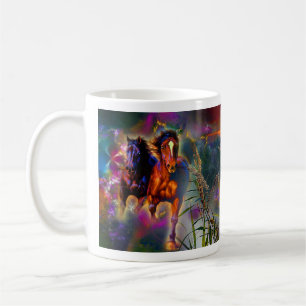 Taza De Café Fantasía de caballos