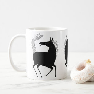 Taza De Café Fantasía de charla de tinta V01 CABALLO