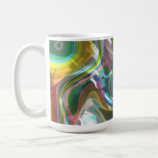 Taza De Café Fantasía de fluido de ópalo solar