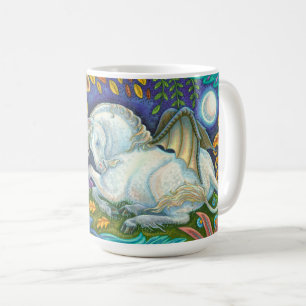 Taza De Café Fantasía de unicornio alado