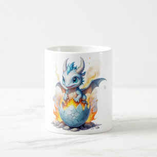 Taza De Café Fantasía del Dragón Azul