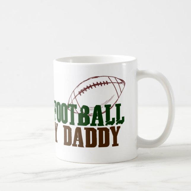 Taza De Café Fantasía del juego footbal con el papá (Derecha)