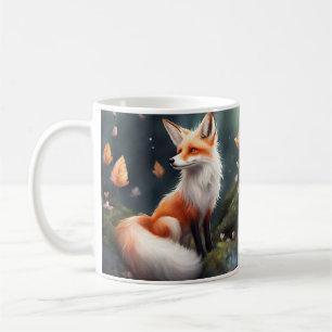 Taza De Café Fantasía Fox Nature Art
