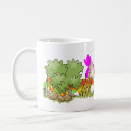 Taza De Café Fantasía Hada púrpura con hongos mágicos