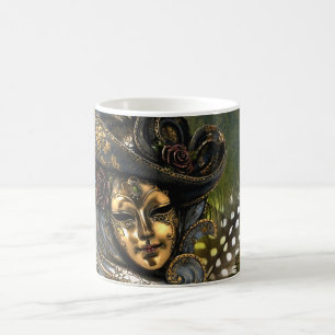 Taza De Café Fantasía veneciana de la máscara