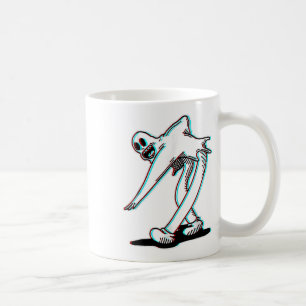 Taza De Café Fantasma Bailarina Tocante Koko El Payaso Glitch R