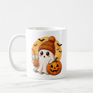 Taza De Café Fantasma bebiendo café con hielo y calabaza de Hal