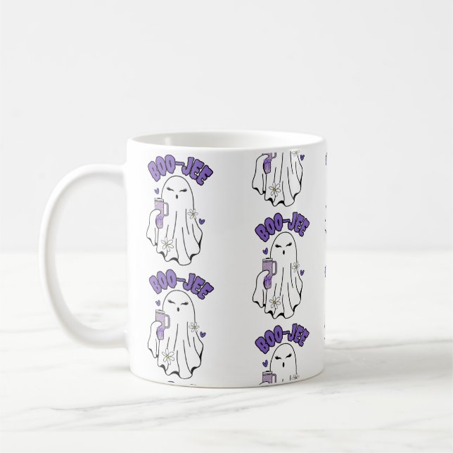 Taza De Café Fantasma Boo-Jee Cute Halloween con Tumbler de 40  (Izquierda)