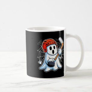 Taza De Café Fantasma Boo Jugando Hockey Divertido Hockey de Ha