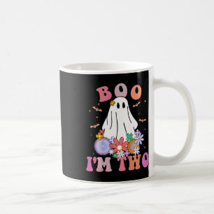 Taza De Café Fantasma Boo Tengo Dos Años 2do Cumpleaños Infanti