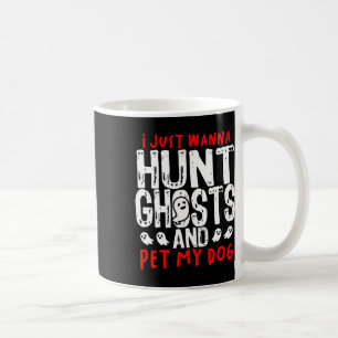 Taza De Café Fantasma Caza paranormal Perro investigador Perro