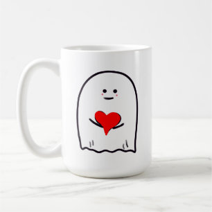 Taza De Café Fantasma con corazón