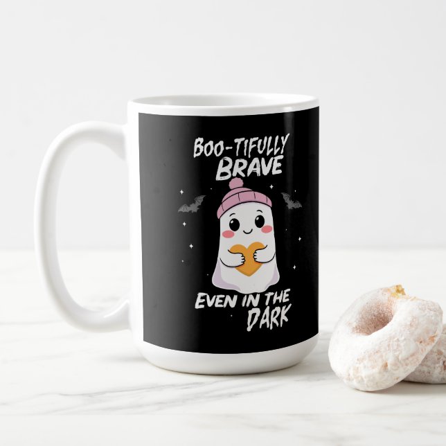 Taza De Café Fantasma con gran valor en la oscuridad (Con donut)