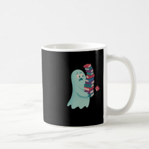 Taza De Café Fantasma Cuidada Lleva Demasiados Libros Lover Hal