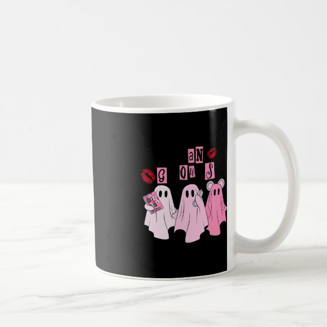 Taza De Café Fantasma Cute Ghouls Mean Ghouls Fun Halloween Cos (Derecha)
