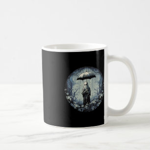 Taza De Café Fantasma De Fantasma Floral Retro Fantasma Hallowe
