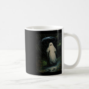 Taza De Café Fantasma De Fantasma Floral Vintage Halloween En E