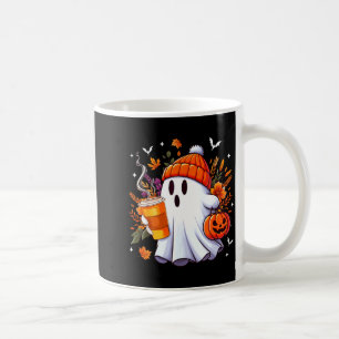 Taza De Café Fantasma de Halloween bebiendo café helado amante